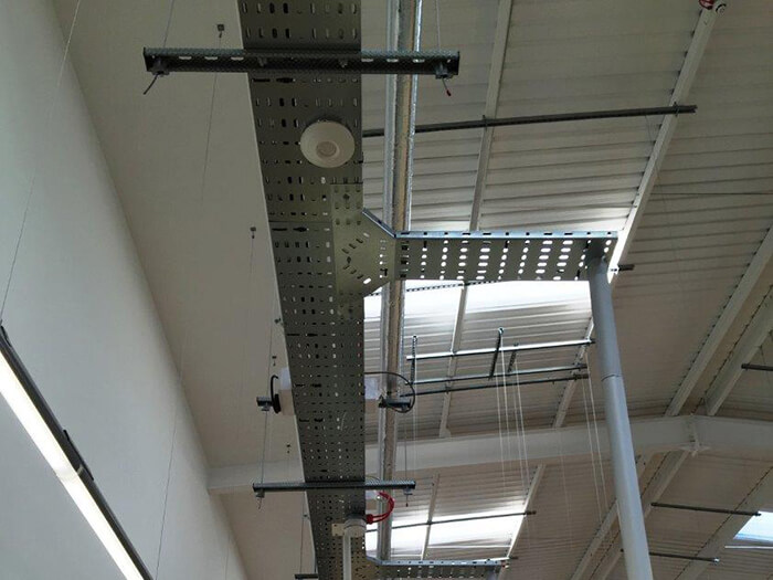 High Level tray work on site